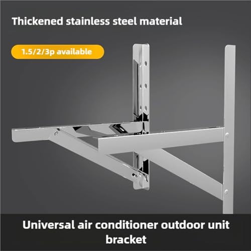 Support climatiseur acier inoxydable 55x55cm pour pompe à chaleur - 8