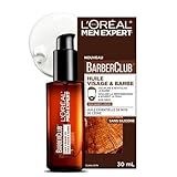 L'Oreal Paris Men Expert BarberClub Beard Oil, Face Oil, Non-Greasy Formula for Beard & Face, Tames, Conditions and Nourishes & Soothes Itch, 30ml (Pack of 1)