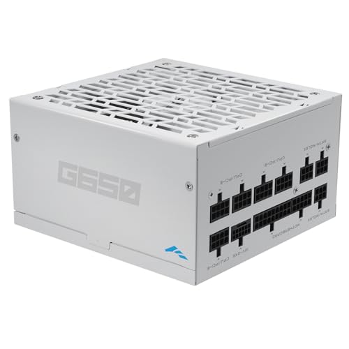 Image of SAMA G650 650W Gold ATX 3.1 PCIe 5.1 Fully Modular Power Supply, White | 80 PLUS Gold Certified,Cybenetics Gold Rated,Japanese Capacitors,PCIe 5.1 (450W),12V-2x6,ECO Silent Fan,650W Gaming PSU
