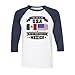 My Story Began in Mexico Three-Quarter Raglan Sleeve Baseball Shirt Unisex Medium White/Navy