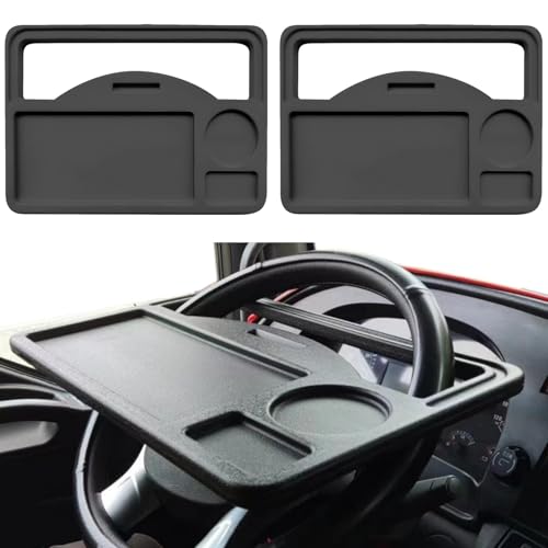JINGSHIQIAOPL Plateau Voiture pour Conducteur, Volant Voiture, Plateau Repas pour Manger, Accessoire Camion pour Homme, Accessoire Voiture pour Voyage, Support...