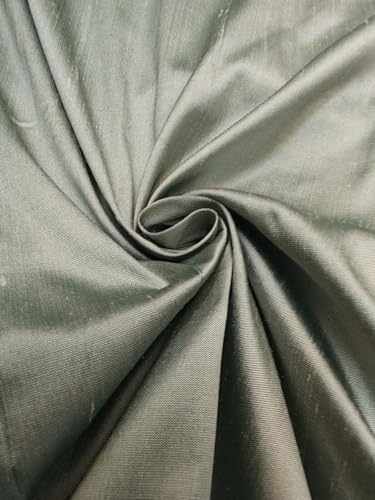Tissu taffetas de soie menthe x ivoire TAF359 contre les robes sans tenue