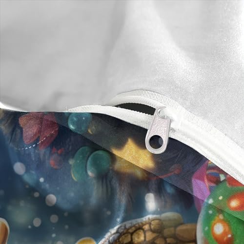 Housse de couette tortue marine 3D King parure de lit microfibre 220x240 cm - 8