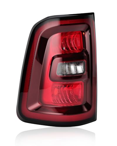 Image of OKLPF Rear Brake Tail Lights Assembly Compatible With 2025 Dodge Ram 1500 Replace 68531047AA 68531048AA,Included Bulbs and Harness,Replacement Red Taillights Assembly, Left Driver Side