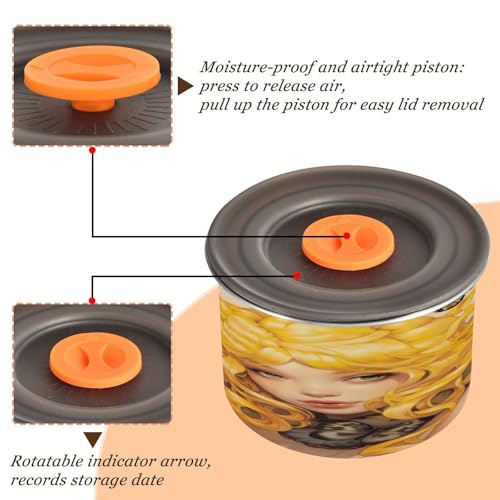 Contenedor de Almacenamiento Hermético para Café Qilmy 17oz miniatura 4