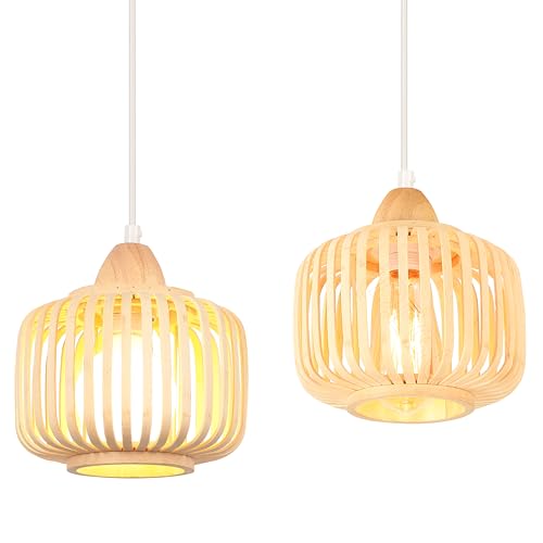 IDEGU 2 Piezas Lámparas Colgante Retro