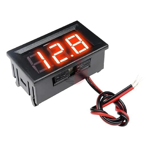 (Pack of 1) Red DC 5-120V Digital Mini Voltmeter 2 Wire 0.56 inch LED Display Panel for Motorcycle Battery Monitor-image-45