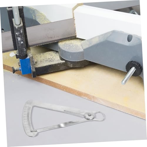 Calibrador OUNONA con medidor triangular de espesor Métrico para joyería herramienta de medición de acero inoxidable miniatura 7