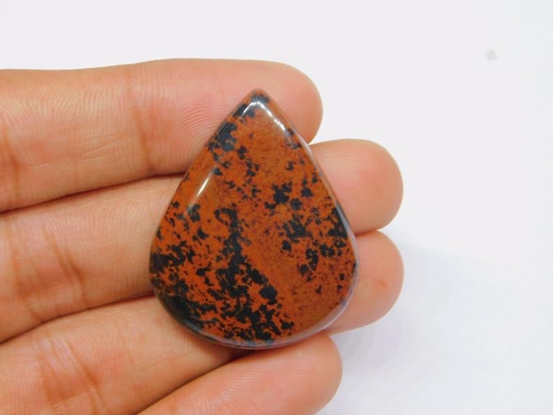 Cabochon rhodochrosite rectangulaire 20x15mm pour création de bijoux - 4