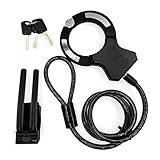 Monster Lock Heavy-Duty Bike & Scooter Cable Cuff Lock with Mounting Bracket – 3 Keys, Ultra-Secure Anti-Theft Steel Cable, Easy Portability – Trust The Monster… Unbeatable Security