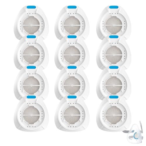 12 Pack Replacement HME for ResMed HumidX F20 Compatible with ResMed Airmini CPAP Machine & AirFit AirTouch F20 Full-Face Masks CPAP Supplies