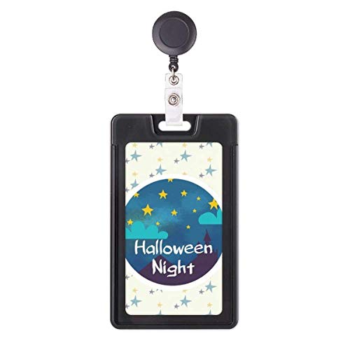 Funda retráctil para tarjetas de identificación y pases de oficina de Halloween