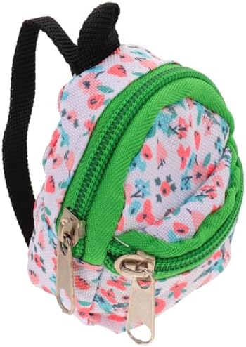 BESTonZON Mini Zaino Per Bambole In Poliestere Rosso - Accessorio Per Casa Delle Bambole, Borsa Giocattolo Per BJD E Bambole Piccole - Regalo Per Bambine