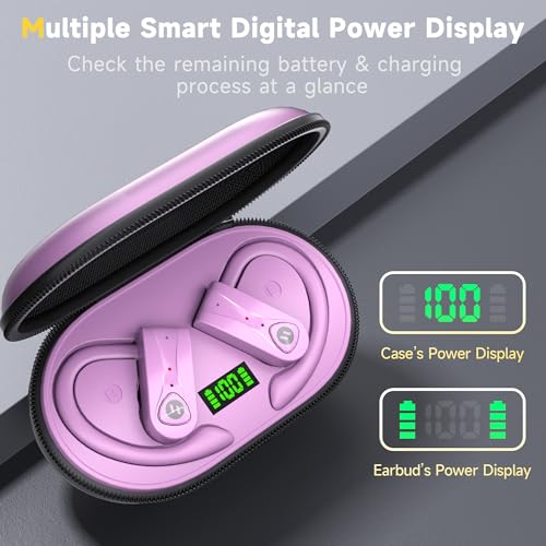 Anypub A11 Bluetooth Headphones Noise Canceling 4 Mics Clear Call Stereo Bass Sound 60H Playtime Wireless Charging Case Over Ear Earphones Led Digital Display Headset thumb #3