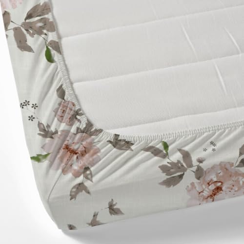 Image of Huesland by Ahmedabad Cotton 144 TC Cotton Elastic Fitted Bedsheet for Single Bed with 1 Pillow Cover | 36 x 78 inches