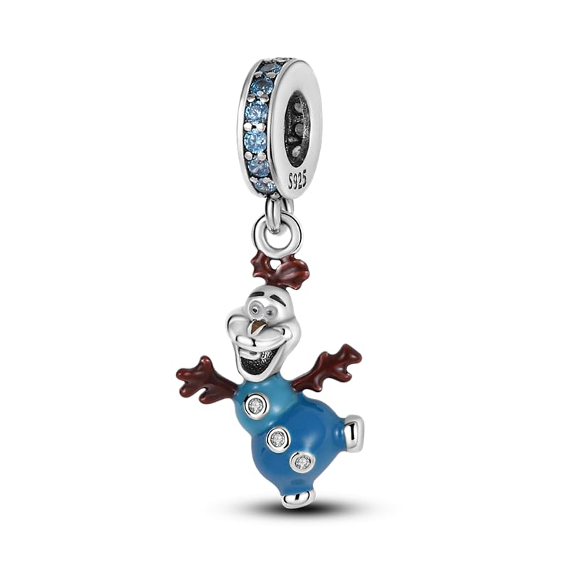 FLUFLO Charm Anhänger Damen 925 Sterling Silber für Armband Charms Beads passend für Pandora Armband und Halskette, Kompatibel mit Europäischen Armbänder für Frauen Mädchen C03