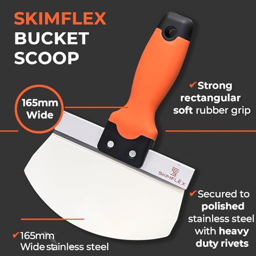 Grattoir pour le rendu 165mm rigide et spatule plâtre - 4