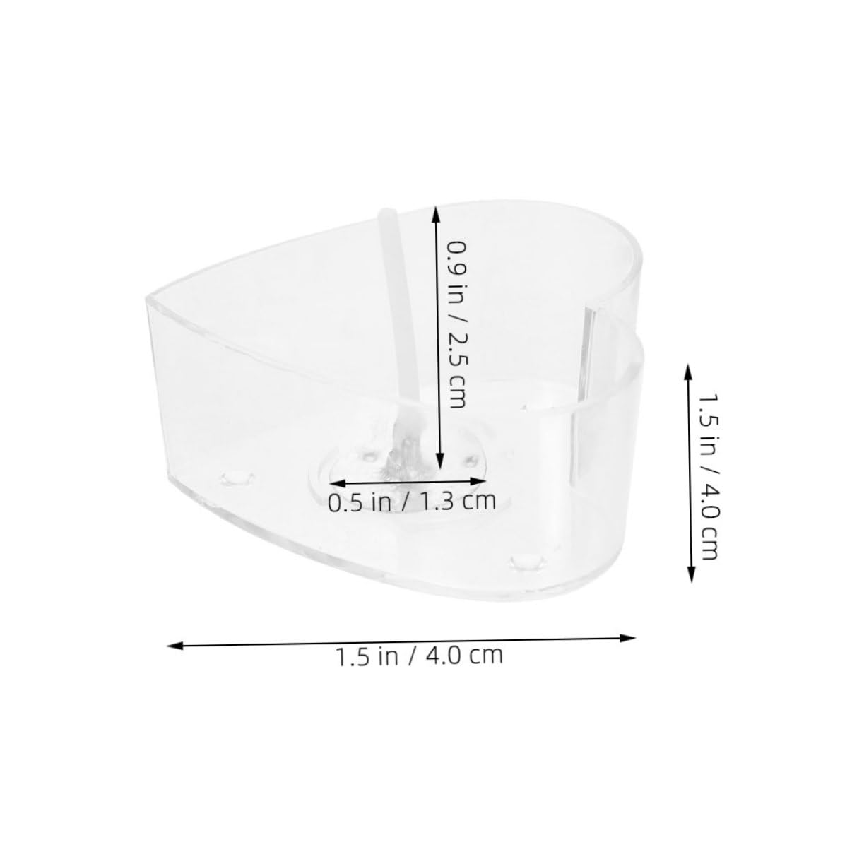Veemoon Set of 10 Heart Shaped Tea Light Candle Holders Empty Tealight Cases Wick Heart Shaped Plastic Cups for Candle Making