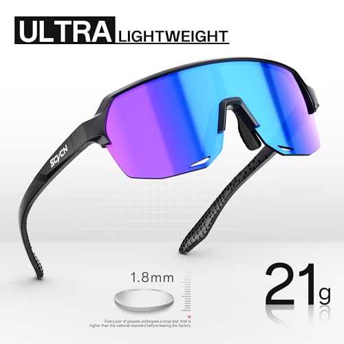 SCVCN Youth Sports Sunglasses for Boys Girls Baseball Cycling Glasses Kids,Lightweight,UV400 Protection, Ages 6–12 S9032 - image 5