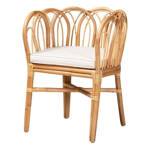 Sillón Rattan Natural con Respaldo Curvo miniatura 1