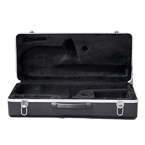 image for Sky Music Lightweight ABS Case for Modern Standard Alto Saxophone, Bla