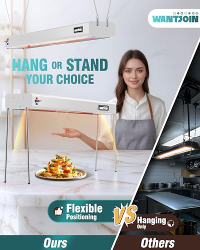 image for WantJoin Food Heat Lamp - 35 Inch 86-176°F/30-80°C Commercial Food W
