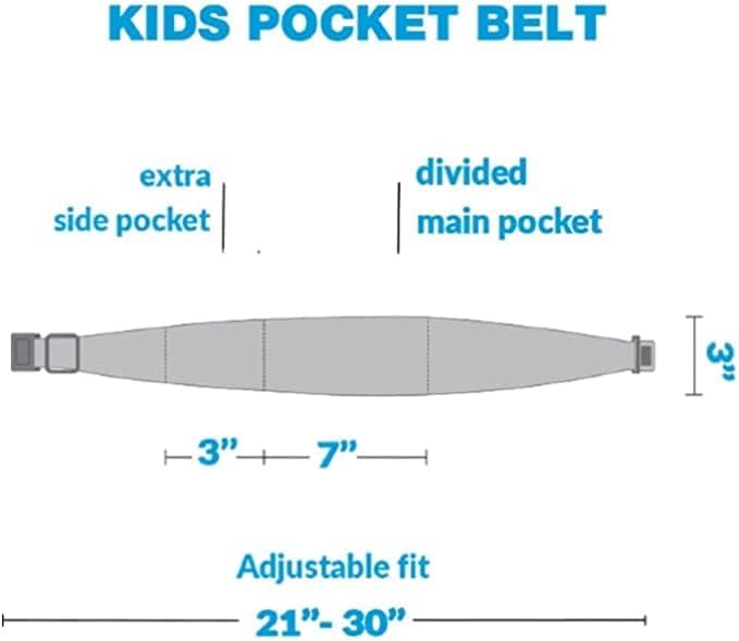 Miniatura 4 de BANDI Cinturón de bolsillo para niños, para uso médico, deportivo, juego, cómodo ajuste ajustable, fabricado en Estados Unidos