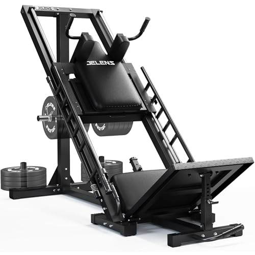 Leg Press Hack Squat Machine, Leg Machine for Home Gym with Linea...