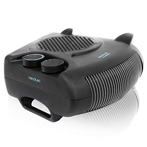 Cecotec Ready Warm 9790 Force, riscaldamento elettrico da bagno, a basso consumo, 2000 W, termostato regolabile, 3 modalità di funzionamento, silenzioso, sistema di sicurezza, 15 m2 (Force Dual, Nero) - Immagine 1