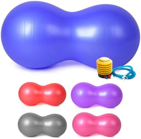 Bola Pilates Feijão 90x40 cm Resistente Pilates Com Bomba