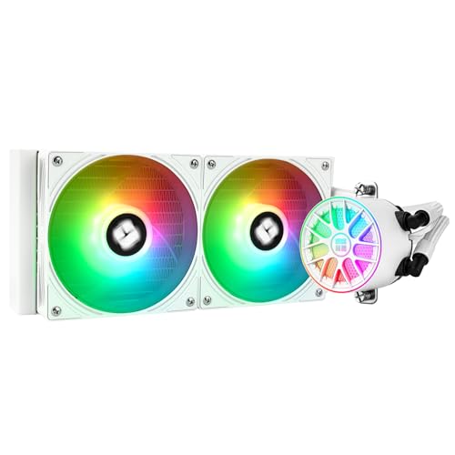 Image of Thermalright Aqua Elite 240 V6 ARGB White CPU Liquid Cooler, 2x120mm Water Radiator,AMD: AM4 /AM5,Intel LGA115X /1200 /1700 /1851, AIO CPU Cooler