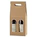 IMBALLAGGI ALIMENTARI PZ 20 Scatola Porta Bottiglia (2 Bottiglie) Busta in Cartone Ondulato Box for Bottles in Carta