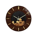 Nicht-islamische Wanduhr, tickende Wanduhr, Vintage-Stil, islamische Wanduhr, muslimisches Gebet, Zuhause, Raumdekoration, islamische Moschee, Azan, batteriebetriebene Uhr, Geschenk, Acryl-Wanduhr/235