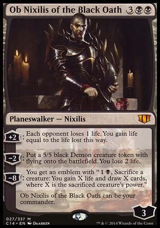 Magic: The Gathering Singles MTG Magic The Gathering Ob Nixilis of The Black Oath 27 Commander 2014 C14 C1427 0