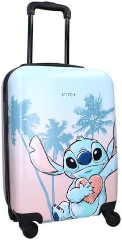 Stitch - Valise Rigide en ABS Chariot de Voyage pour Enfants - 4 ...