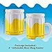 2 Pcs Extra Large Inflatable Beer Cooler Beer Mug Beverage Cooler for Jumbo Oktoberfest Floating Drinks Cooling Bin Ice Bucket Gathering Backyard barbecues Summer Pool Parties Decorations