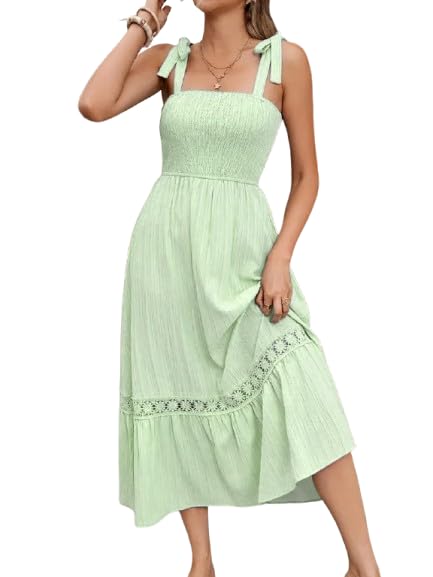 Image of Shreyam Girl's & Women's Solid A-Line Ruched Puff Sleeve Maxi Long Evening One Piece Long Dress for Women Stylish