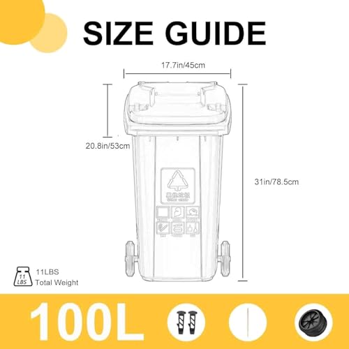 Cubo de basura de 240L con ruedas resistentes al desgaste para comercio exterior 4