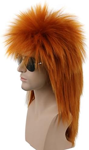 orange mullet wig