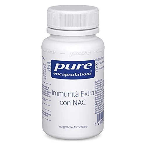 Pure Encapsulations - Immunità Extra con NAC – Integratore con Vitamine, NAC, Quercetina ed Epicor – Difese Immunitarie – 30 Capsule