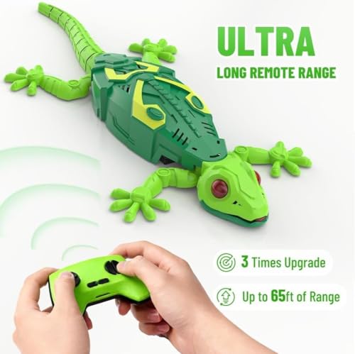 Image of Royal Cellar Wall Climbing RC Toy with Remote Control, Rechargeable Creepy Crawler Climbs Walls & Ceilings, Glowing Eyes Prank Toy for Kids Boys Girls Birthday Gift