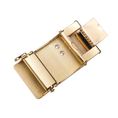Image of Dubulle Designer Men's Belts, Ratchet Leather Sliding Buckle Dress Belt | 1 3 /8 inch(3.5cm) Genuine Leather Adjustable Strap, Automatic Ratcheting Buckles, Gift‑Boxed, Trim to Fit, for Business Casual