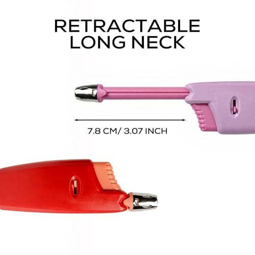 Encendedor de vela con cuello largo ajustable 5 unidades miniatura 3