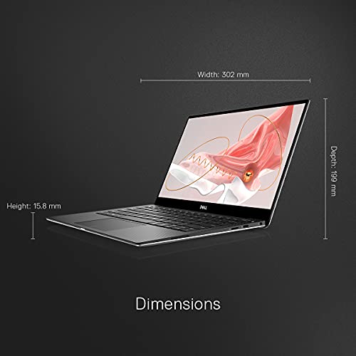 Image of Dell XPS 9305 Intel i7-1165G7 13.3 inches FHD Display Thin and Light Laptop (16GB / 512GB SSD /Integrated Graphics /Windows 10 + MSO /Backlit KB + FPR /Silver Color) D560050WIN9S, 1.23Kg