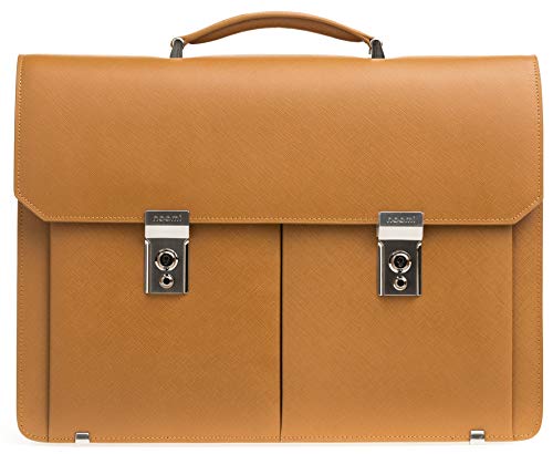 Preisvergleich Produktbild Noomi Bond Bag, echtes Leder, 42 cm, Mostarda