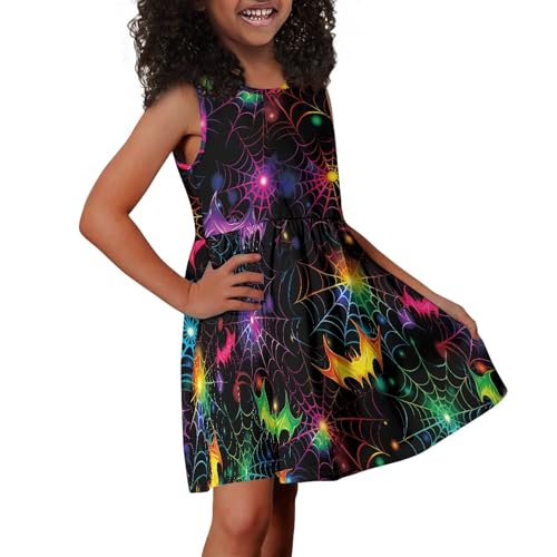 Girls Novelty Tank Dress A-line Swing Flared Casual Party Dress with Pockets4