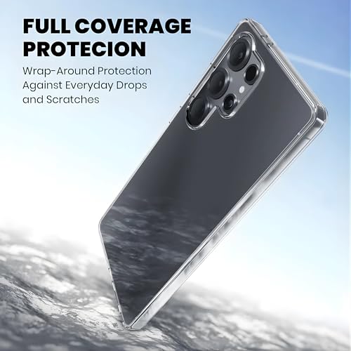 Image of Anti-Yellow Clear Case for Samsung Galaxy S25 Ultra | UV Shield Technology | Zero-Yellowing Formula | Drop Protection (TPU + Polycarbonate | Crystal Clear)