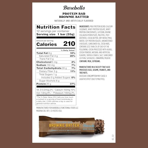 Image of Barebells Bars Brownie Batter 55g 2-Pack