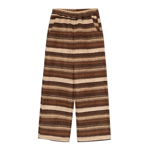 Kids Girls Boys Baggy Pants Streetwear High Waisted Wide Leg Pants Casual Loose Striped Lounge Pants Long Trousers