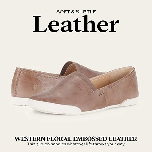 Image of Frye Melanie Slip On Shoes for Women Crafted from Premium Leather with Rubber Toe Bumpers and Soles, Leather Lining, and Removable Footbeds - 1 inch Outsole